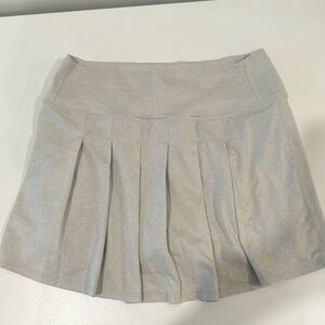 Vuori Beige Pleated Mini Skirt